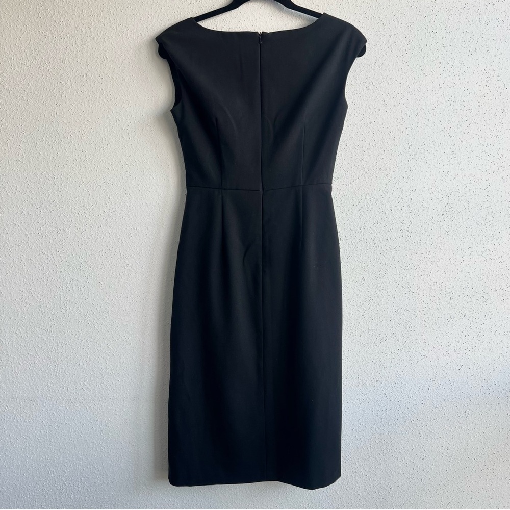 Donna Ricco New York Black V-Neck Midi Dress - Picture 3 of 3
